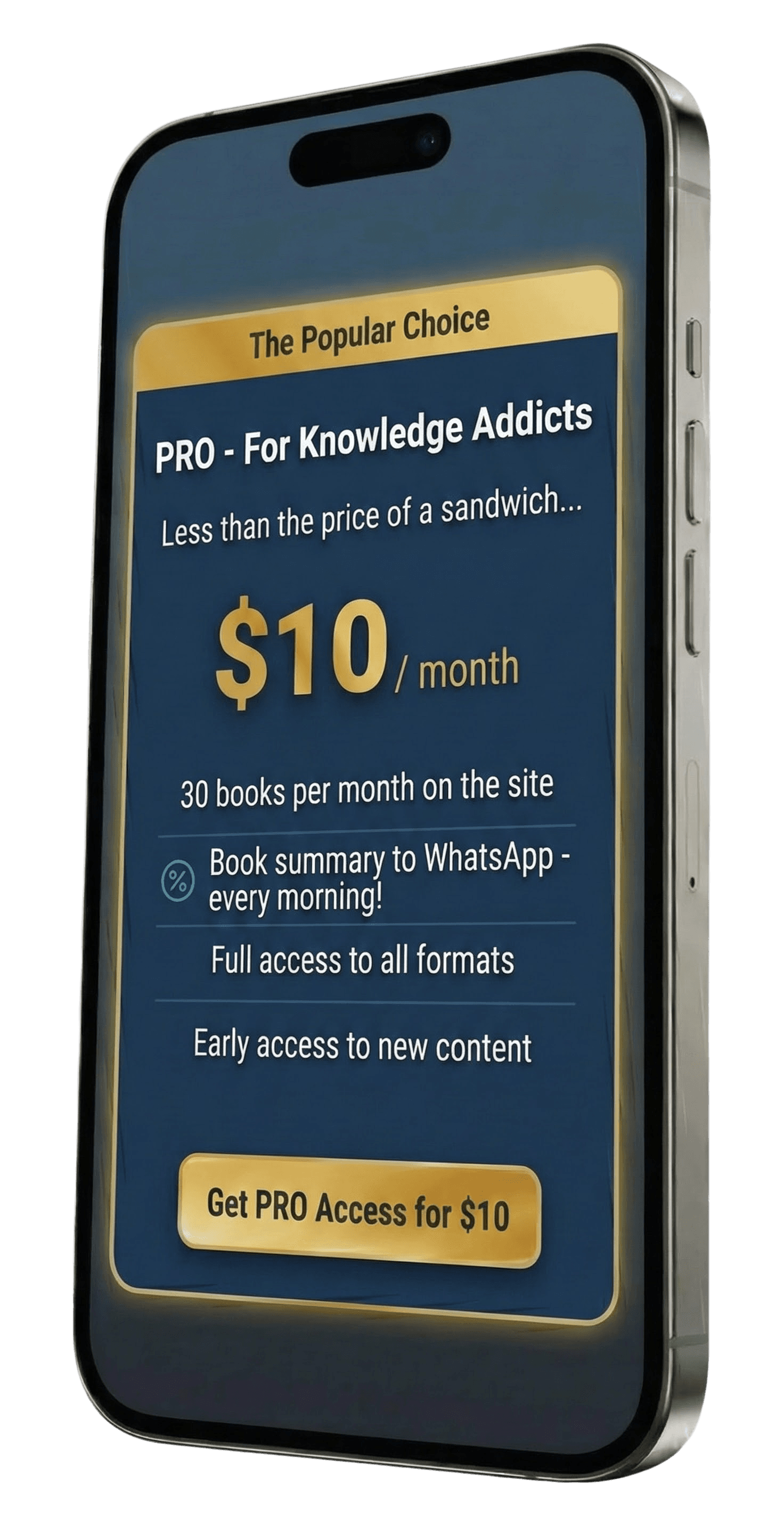 BooksReels App on iPhone